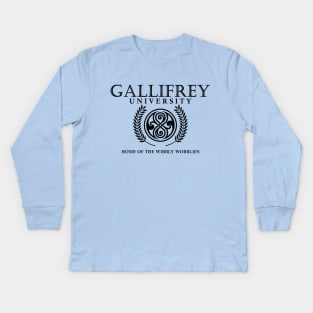 GALLIFREY UNIVERSITY Kids Long Sleeve T-Shirt